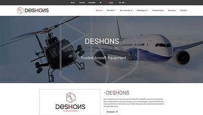 Deshons Hydraulique - Website Creation