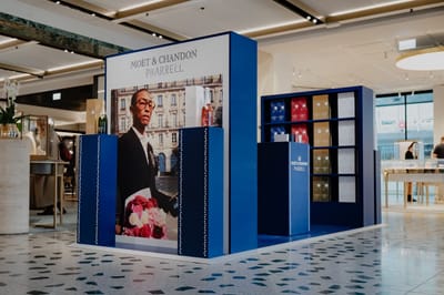 Pop-ups und Fenster für Moët & Chandon x Pharrell Williams - Marketing