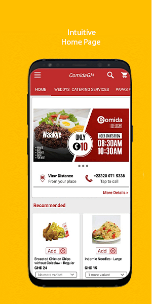 Food Ordering Mobile App - App móvil