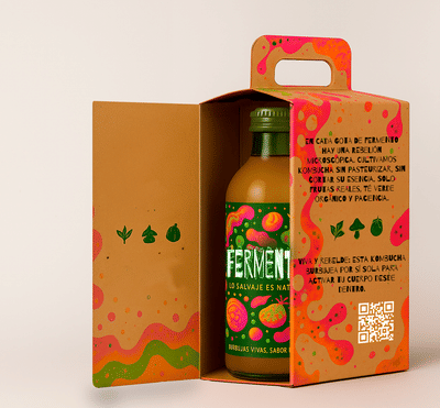 Packaging Kombucha - Branding y posicionamiento de marca