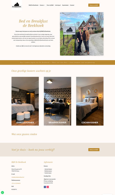 B&B De Beekhoek - Website Creation