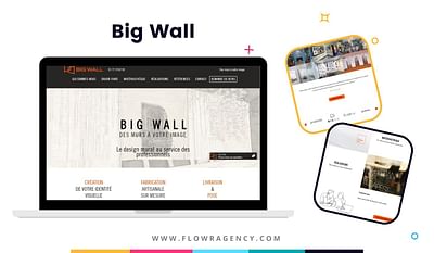 Réalisation du site internet - Big Wall - Stratégie digitale