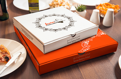 Box Packaging Design : Fatayer Pizza Box Packaging - Grafikdesign
