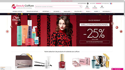 Création site e-commerce Beauty coiffure - Website Creation