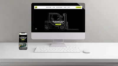 Professioneller One-Pager für Gabelstapler - Création de site internet