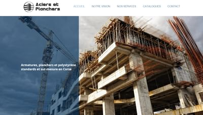 Aciers et Planchers - Création de site internet