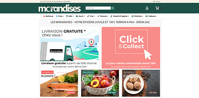 Site e-commerce pour Les Morandises - E-commerce