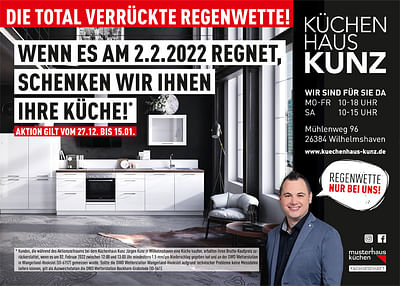 Wetter Promotion mit Küchenhaus Kunz - Advertising