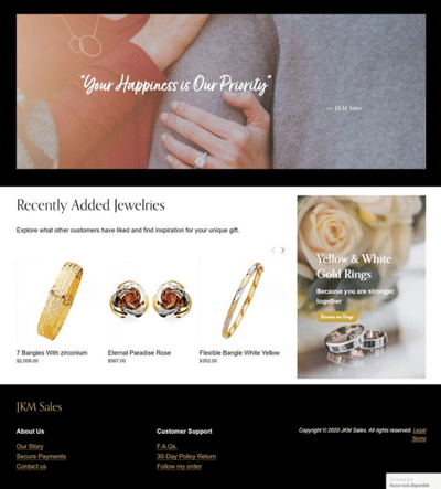 Webdesign for JKM Sales - Estrategia digital