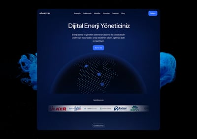 Observer — Website for an Energy Monitoring Product - Ergonomy (UX/UI)
