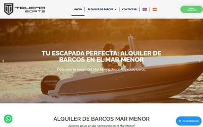 Web para Trueno Boats - Website Creation