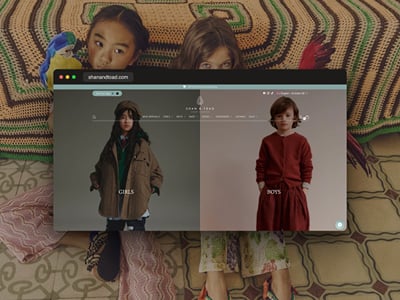 Shan and Toad, luxury kidswear Ecommerce Redevelopment - Website Creation