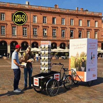 Affichage mobile à vélo pour L'OT DU TARN - Werbung