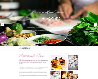 Web para restaurante - Graphic Design