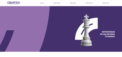 Creatico - Landing Page - Création de site internet