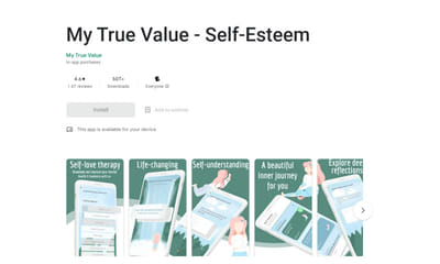 My True Value | Self Esteem - Mobile App
