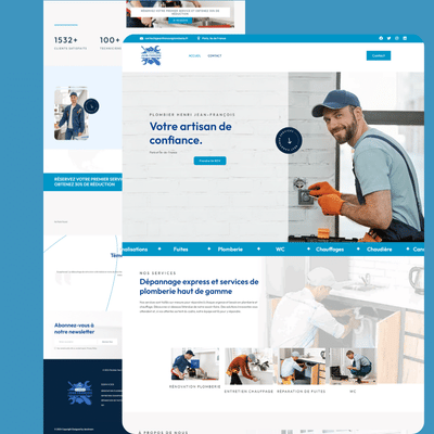 Création site internet Wordpress pour plombier - Website Creatie