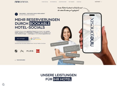 nine:onesix • Webflow Webseite - Création de site internet