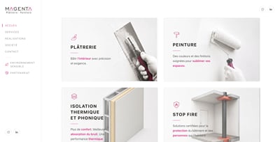 EG Magenta : site internet - Creación de Sitios Web