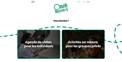 Once in Brussels - Website Creatie