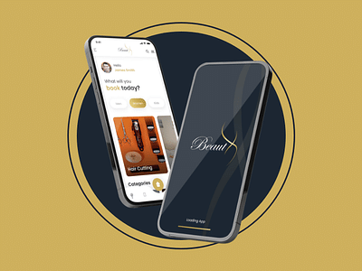 BeautX Salon Mobile Application - Graphic Design