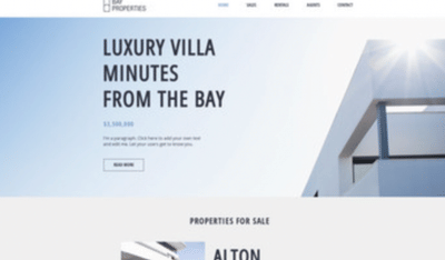 BAY PROPERTIES Website - Création de site internet