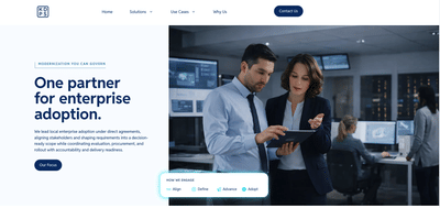 Enterprise Technology Solutions Corporate Website - Website Creation