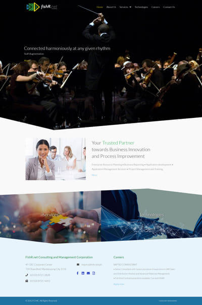 FishR.net Corporation Website - Ontwerp