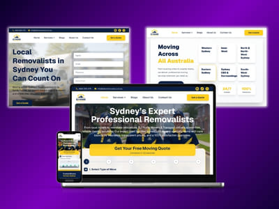 DJ Home Movers – Sydney Removalist Website & Branding Launch - Creación de Sitios Web
