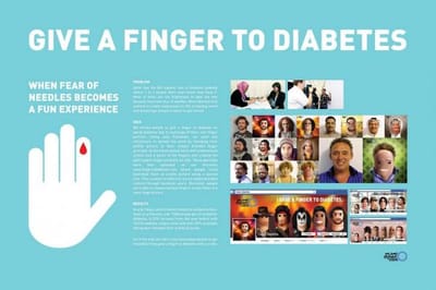 FINGERS TO DIABETES - Advertising