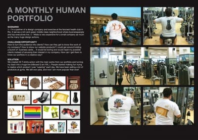 A MONTHLY HUMAN PORTFOLIO - Werbung