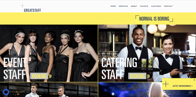 WEBSITE & INTELLIGENTE KAMPAGNEN • GREATSTAFF - Webanwendung
