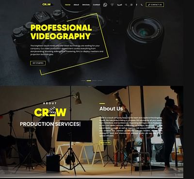 CREW Foundation Website - Creación de Sitios Web