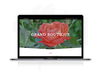Grand Boutique de Fleurs - Website Creation
