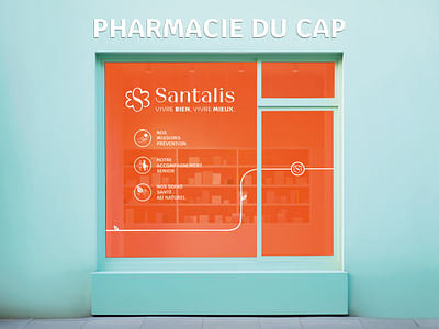 SANTALIS - Donner vie aux vitrines des pharmacies - Diseño Gráfico
