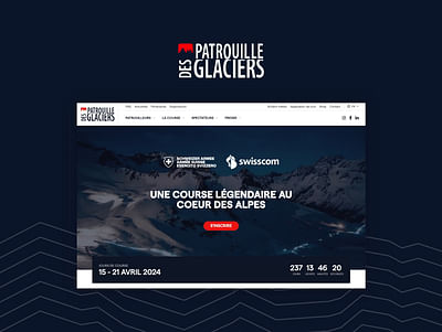 Patrouille des Glaciers - Webseitengestaltung