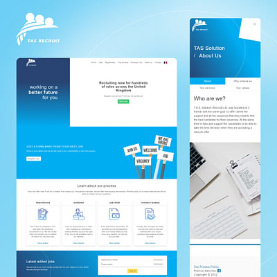 TAS Solutions - GatsbyJS Custom Brochure Website - Sviluppo di software