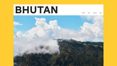 Bhutan - Webseitengestaltung