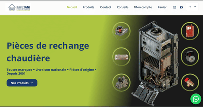 Site e commerce pour une quincaillerie - Website Creation