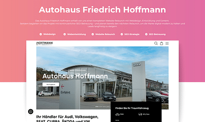 Website & SEO - Autohaus Friedrich Hoffmann - SEO