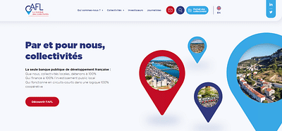 Site Wordpress - Agence France Locale - Creación de Sitios Web