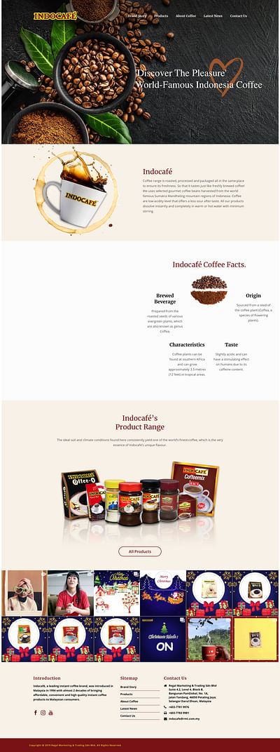 Indocafe - Website Creatie