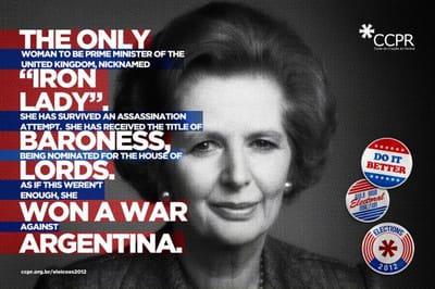 Thatcher - Publicité