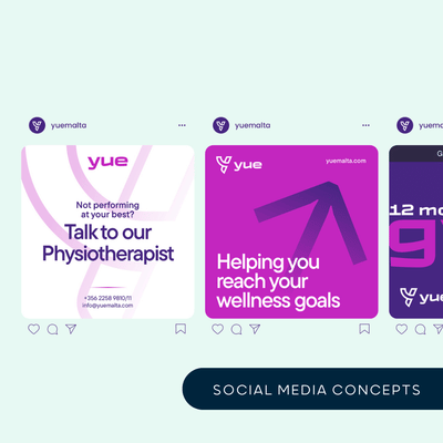 Branding & Social Media Management: YUE - Social Media