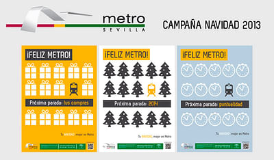 Campañas publicidad para Metro de Sevilla - Image de marque & branding