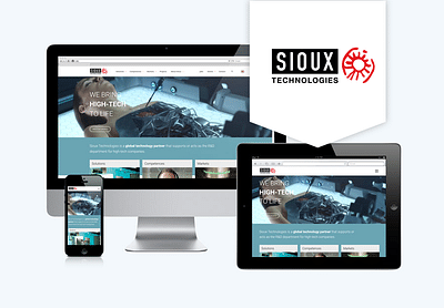 Corporate website Sioux - Webseitengestaltung