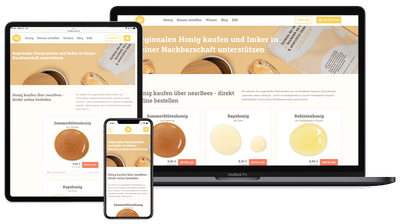 Drupal shop und Wissenbasis rund um Bienen&Honig - Software Entwicklung