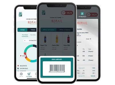 Développement de l'application de fidélité Korail - Mobile App