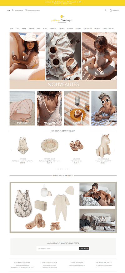 Yellow Flamingo - Le concept store for kids - E-commerce