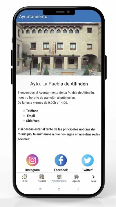 App Ayuntamiento de la Puebla - Mobile App